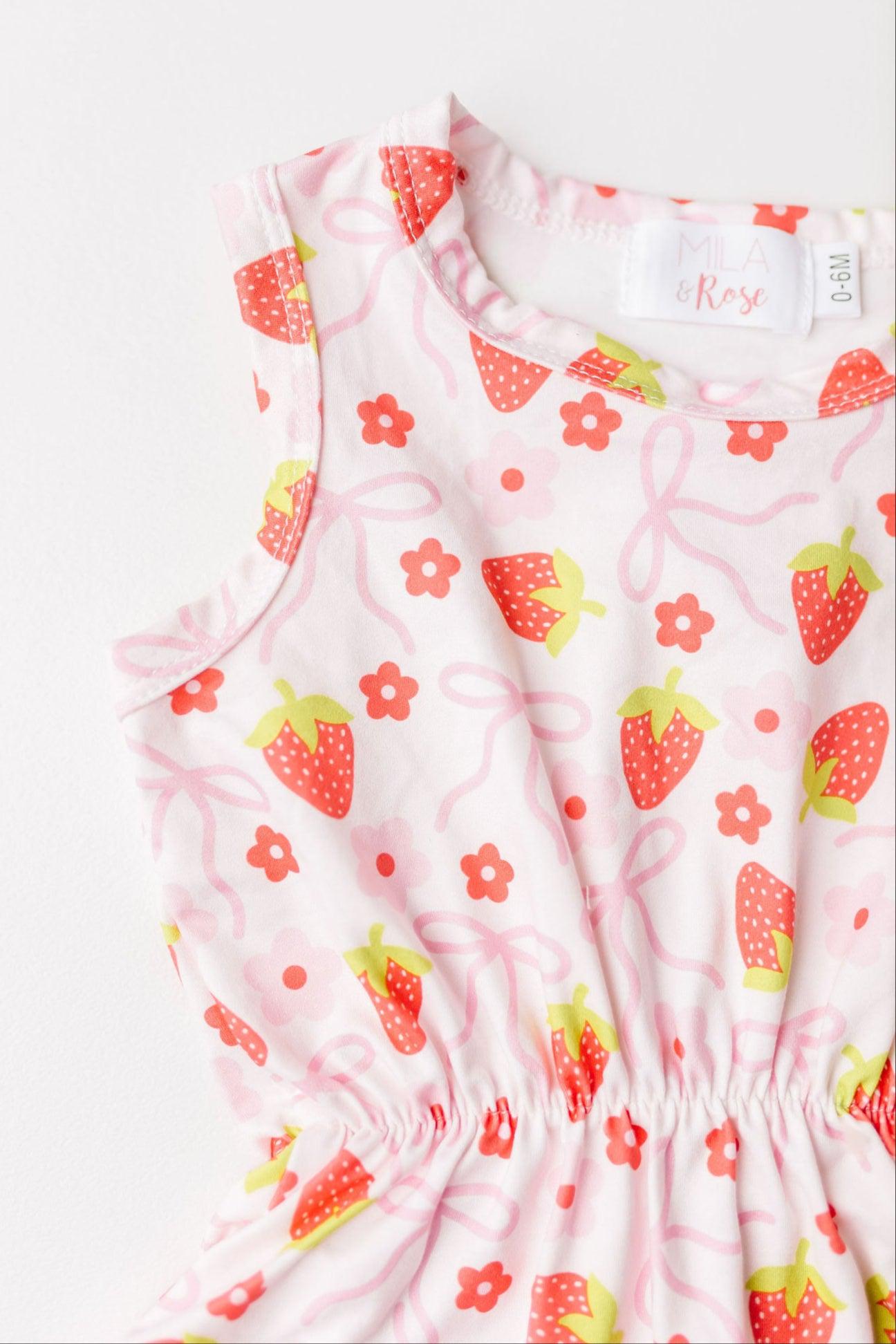 SALE Berry Charming Pom Pom Romper-Mila & Rose ®