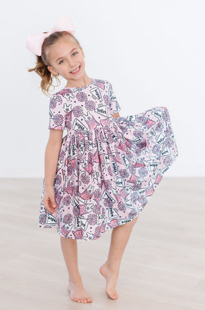 SALE Cheer S/S Pocket Twirl Dress-Mila & Rose ®