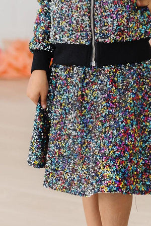 SALE Confetti Sequin Twirl Skort-Mila & Rose ®