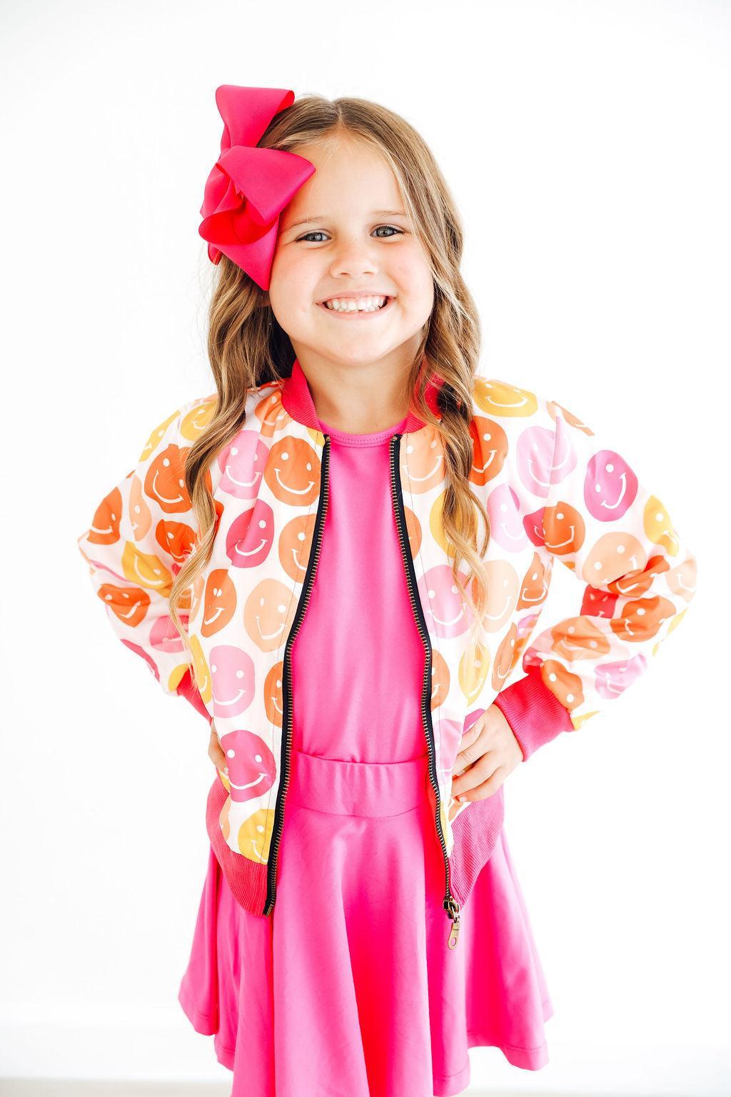 SALE Don't Worry, Be Hippy Satin Jacket-Mila & Rose ®
