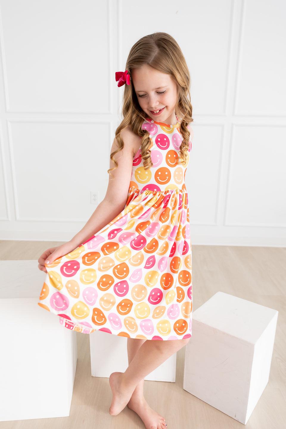 SALE Don't Worry, Be Hippy Tank Twirl Dress-Mila & Rose ®