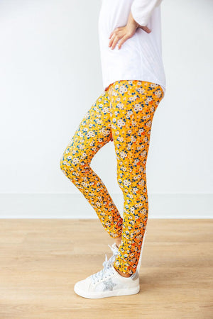 SALE Fall Floral Leggings-Mila & Rose ®