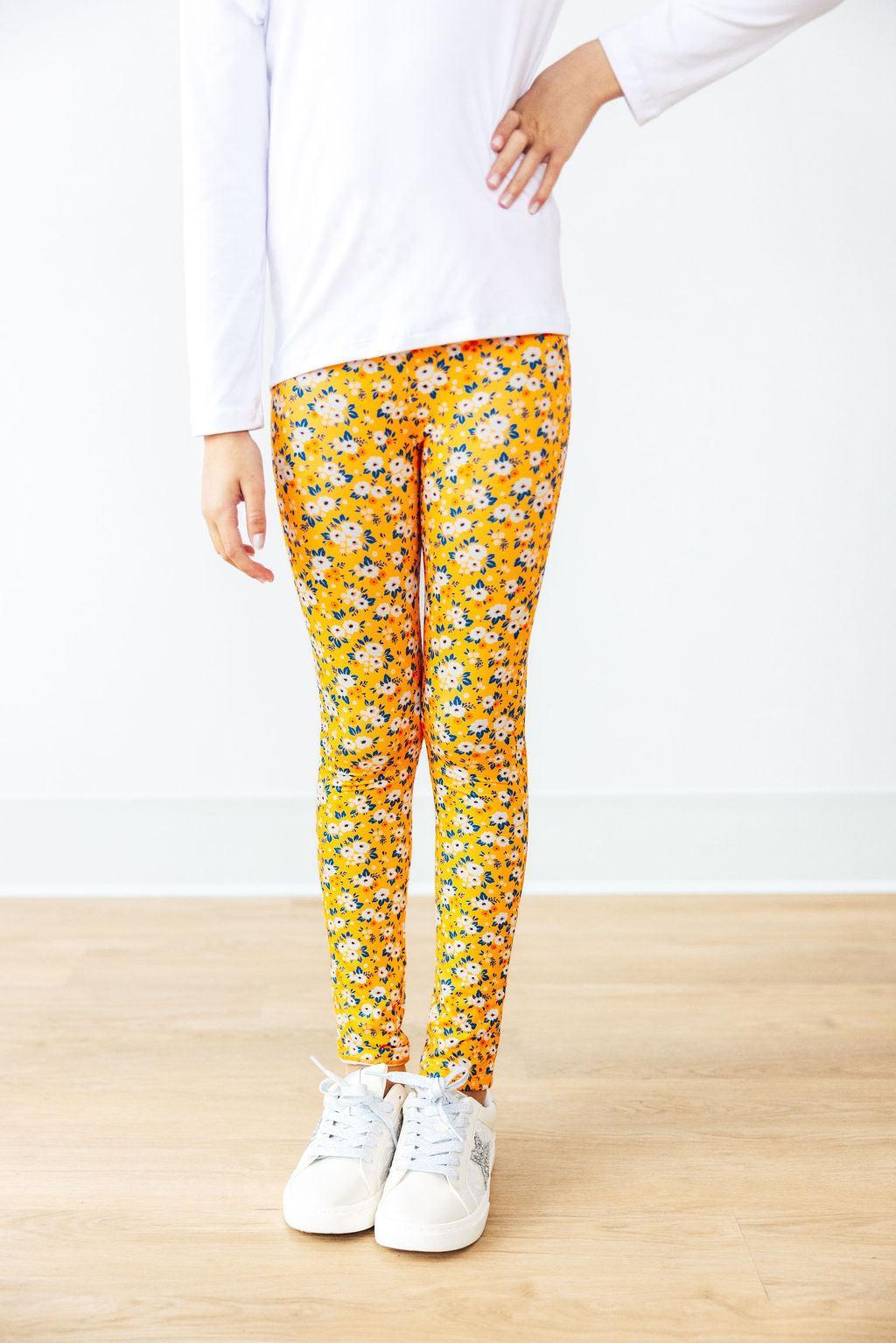 SALE Fall Floral Leggings-Mila & Rose ®