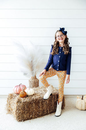 SALE Fall Floral Leggings-Mila & Rose ®