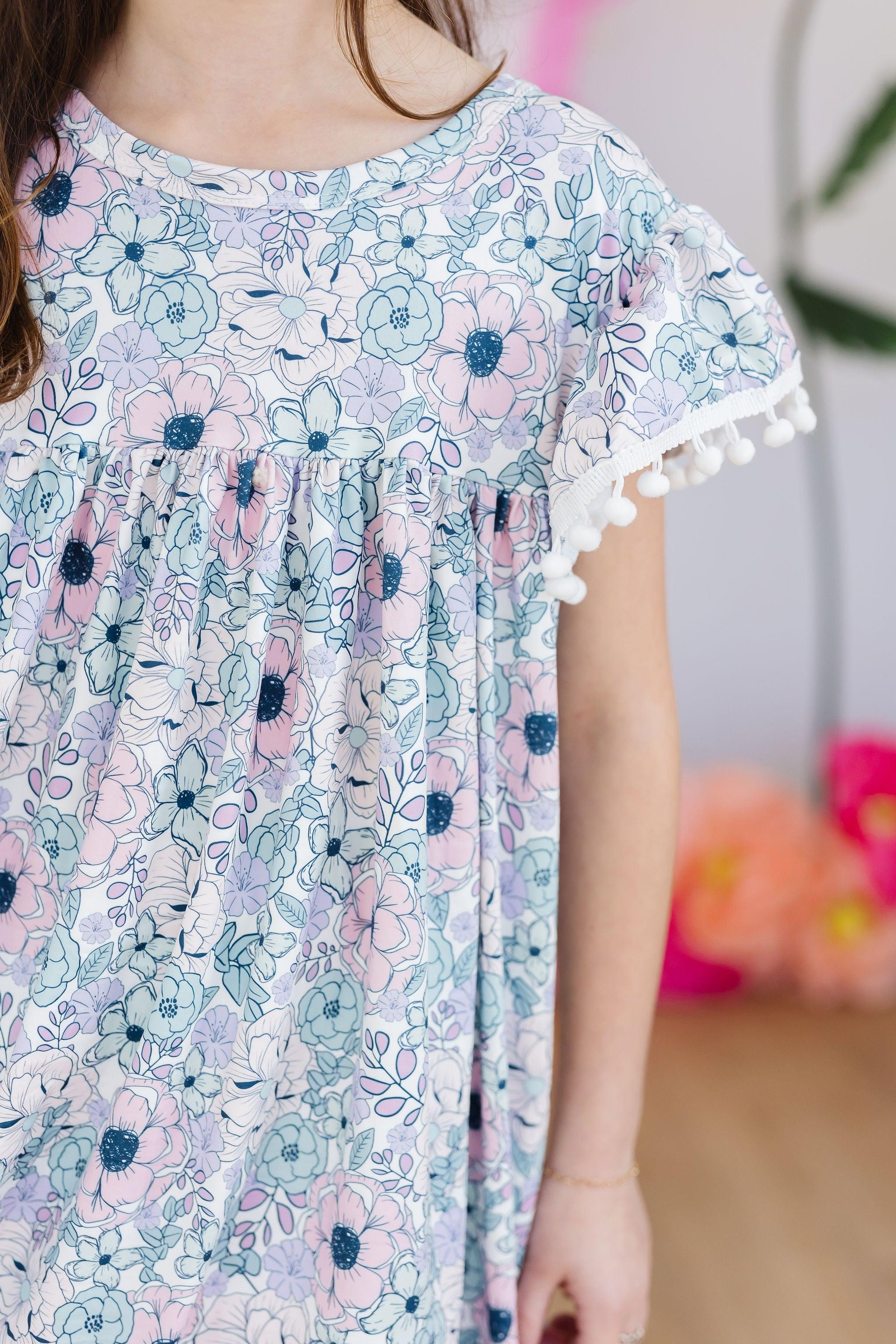 SALE Garden Grace Pom Pom Dress-Mila & Rose ®