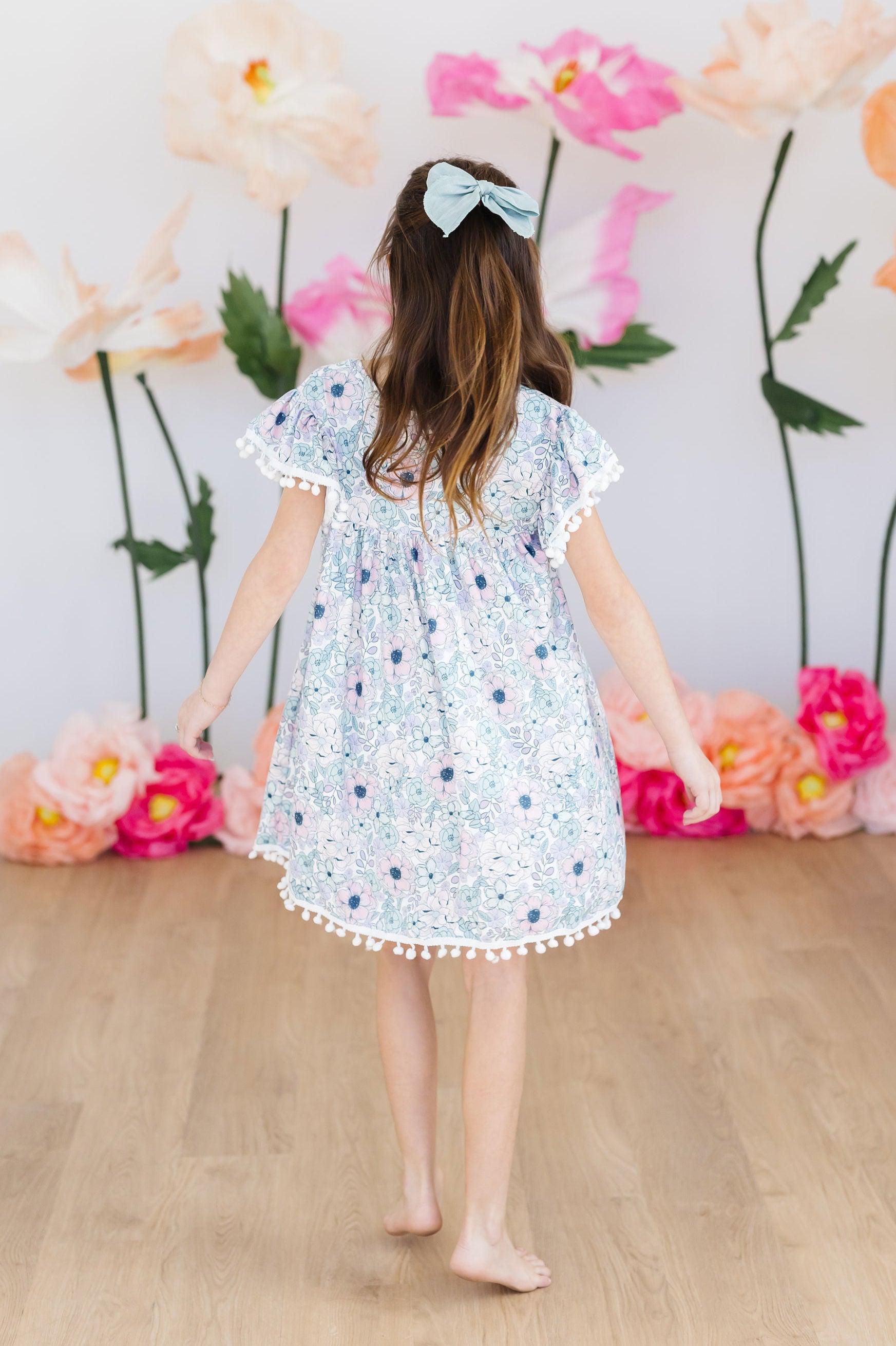 SALE Garden Grace Pom Pom Dress-Mila & Rose ®