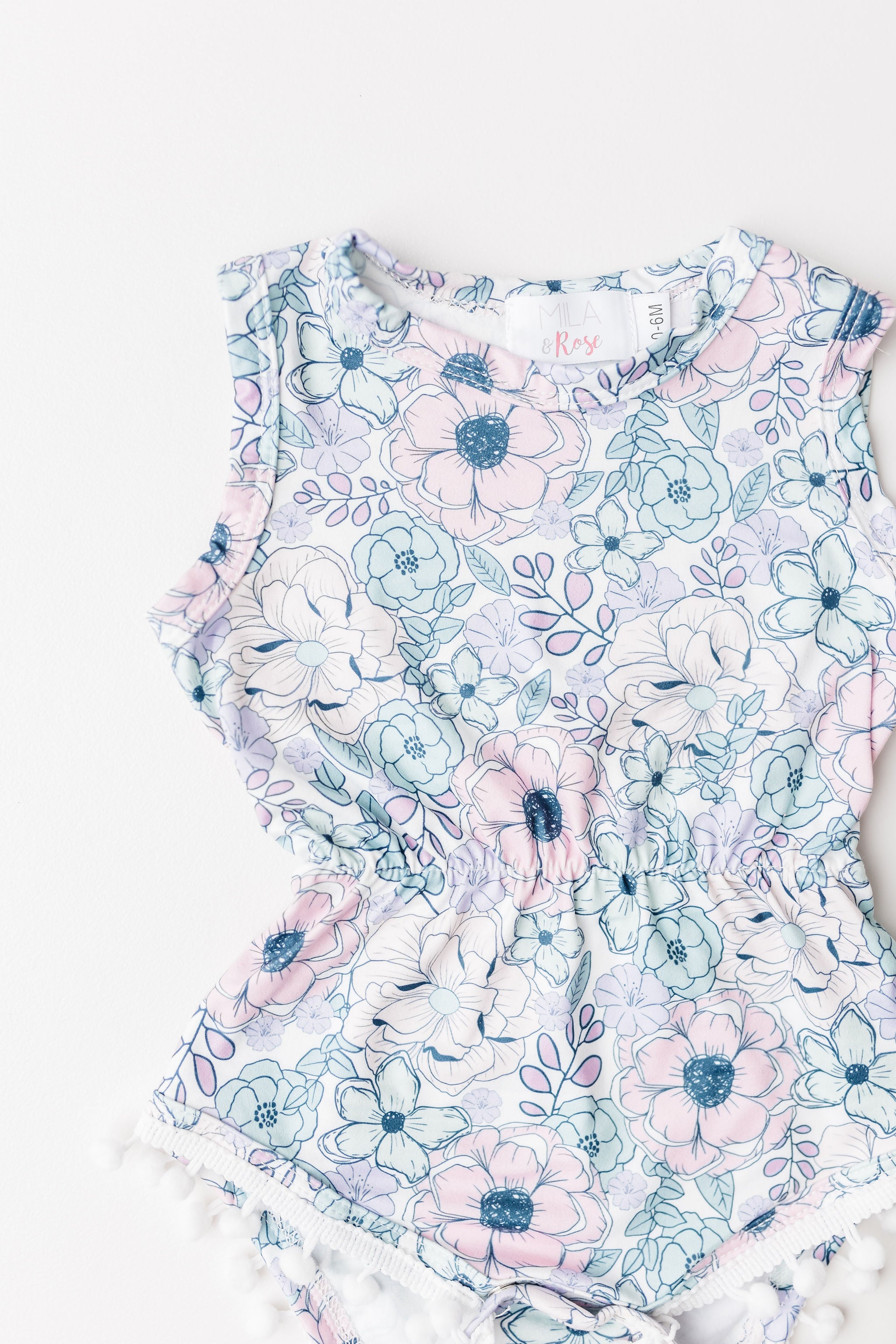 SALE Garden Grace Pom Pom Romper-Mila & Rose ®