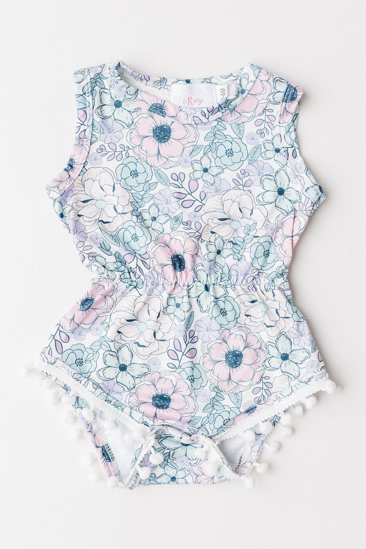 SALE Garden Grace Pom Pom Romper-Mila & Rose ®
