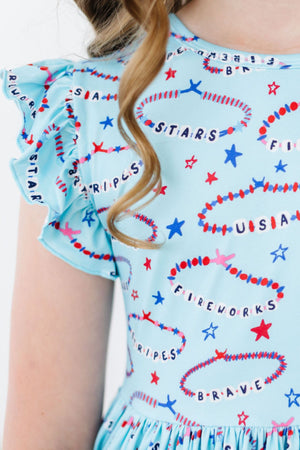 SALE Miss Americana (Mila's Version) Flutter Sleeve Twirl Dress-Mila & Rose ®