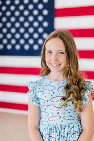 SALE Miss Americana (Mila's Version) Flutter Sleeve Twirl Dress-Mila & Rose ®