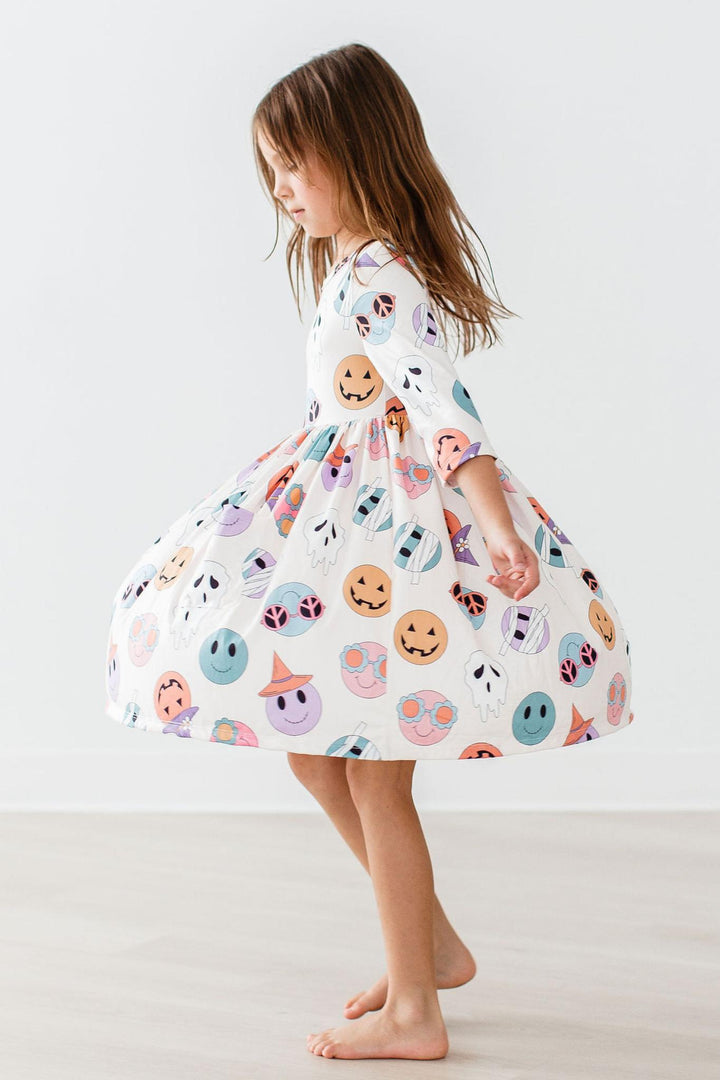SALE Monster Mash 3/4 Sleeve Pocket Twirl Dress-Mila & Rose ®