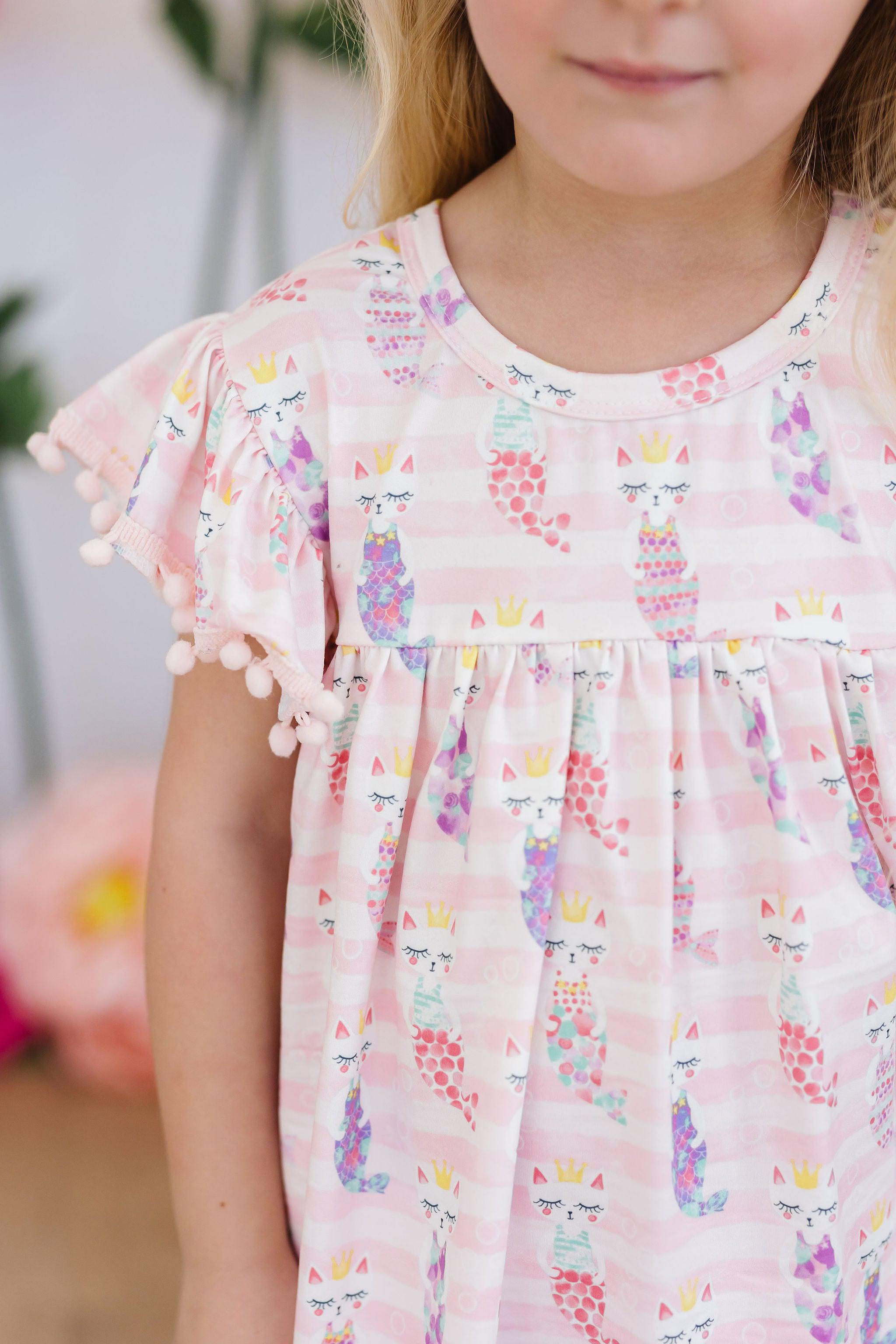 SALE Purr-maid Pom Pom Dress-Mila & Rose ®