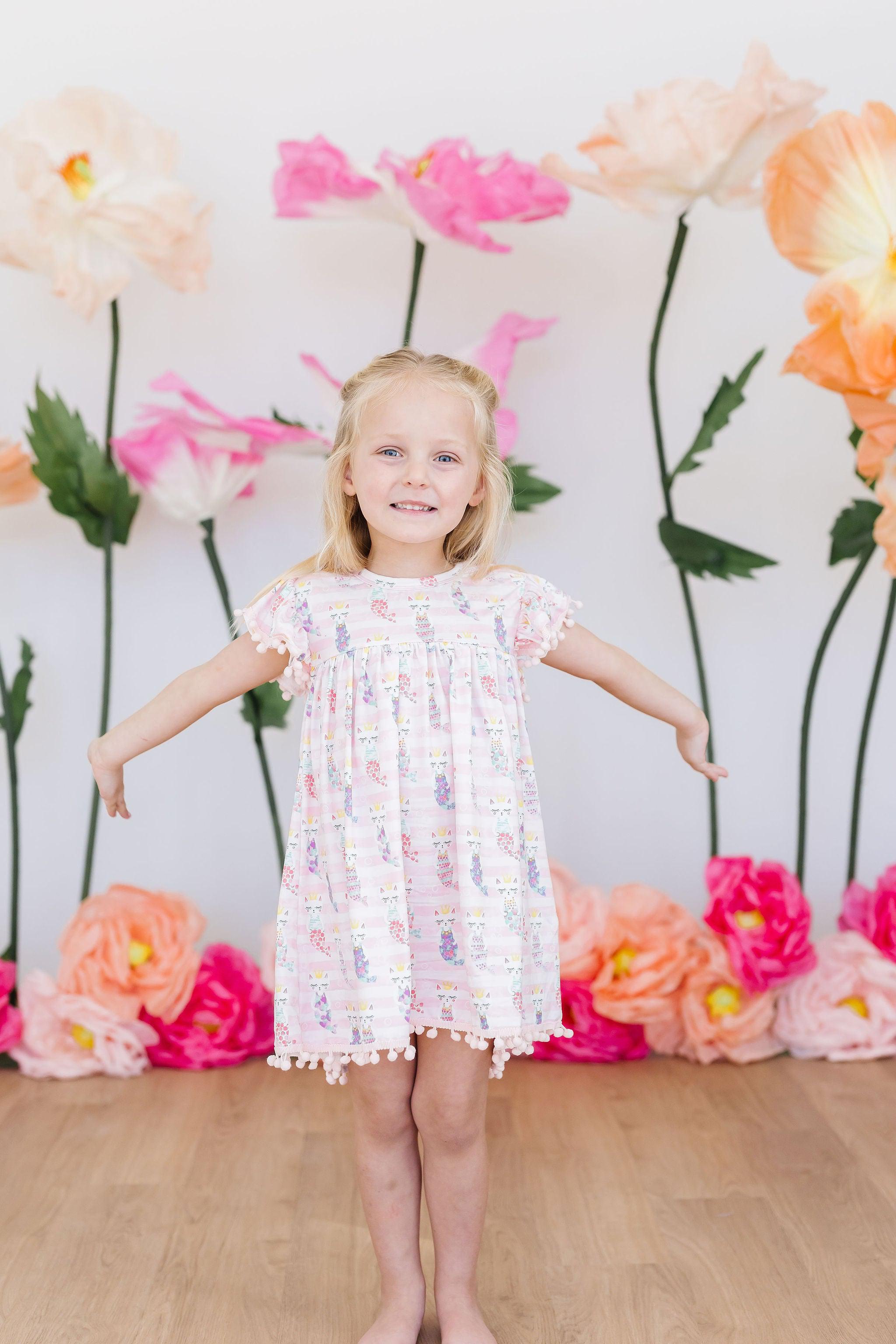 SALE Purr-maid Pom Pom Dress-Mila & Rose ®