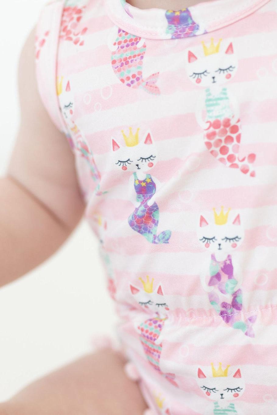 SALE Purr-maid Pom Pom Romper-Mila & Rose ®