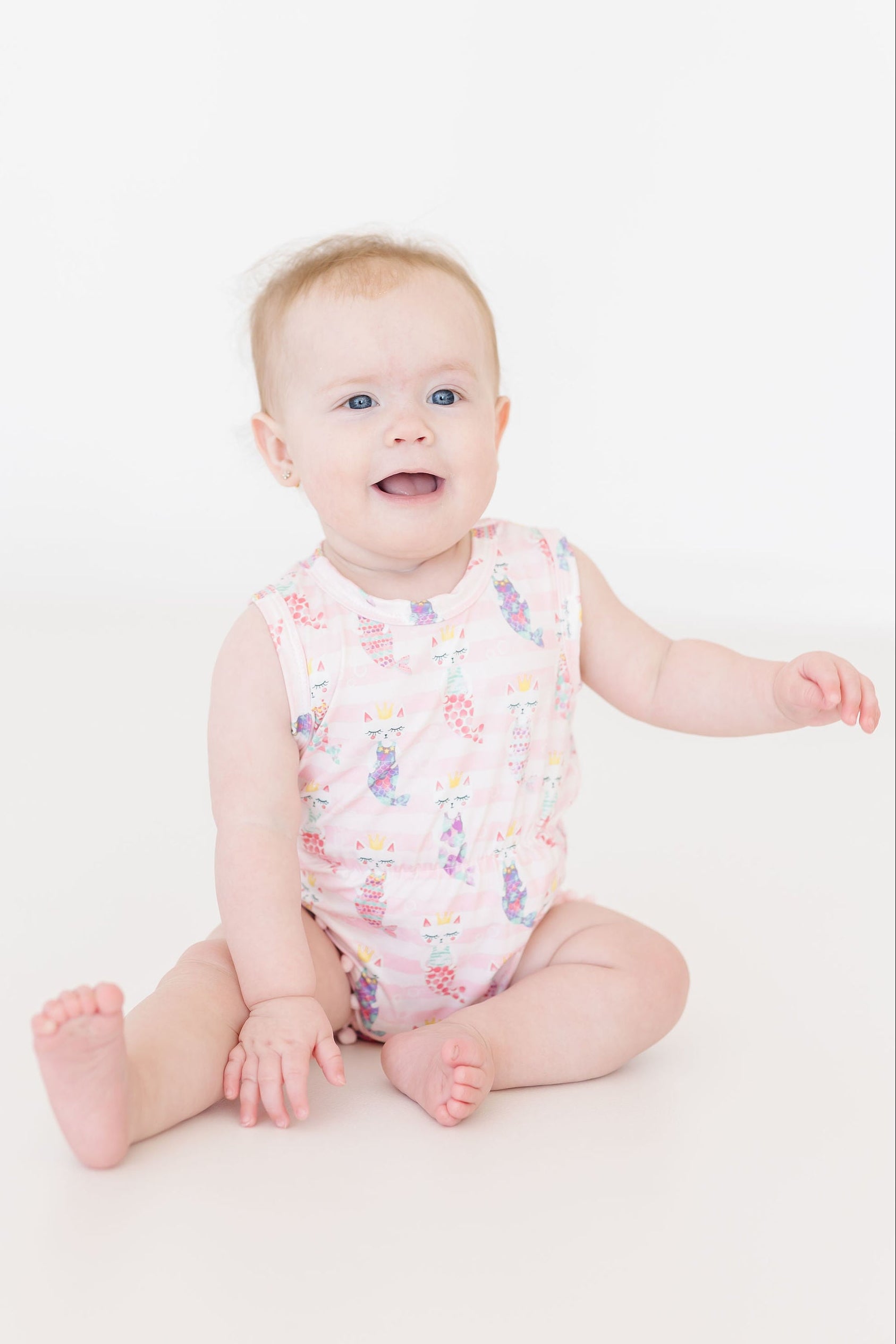 SALE Purr-maid Pom Pom Romper-Mila & Rose ®