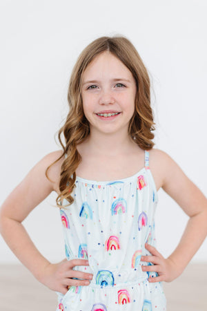 SALE Rainbow Grooves Strappy Play Romper-Mila & Rose ®
