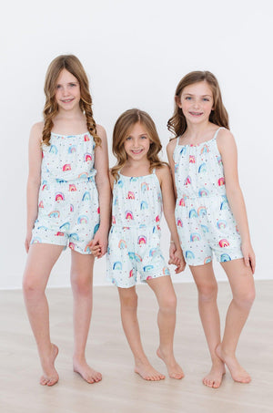 SALE Rainbow Grooves Strappy Play Romper-Mila & Rose ®