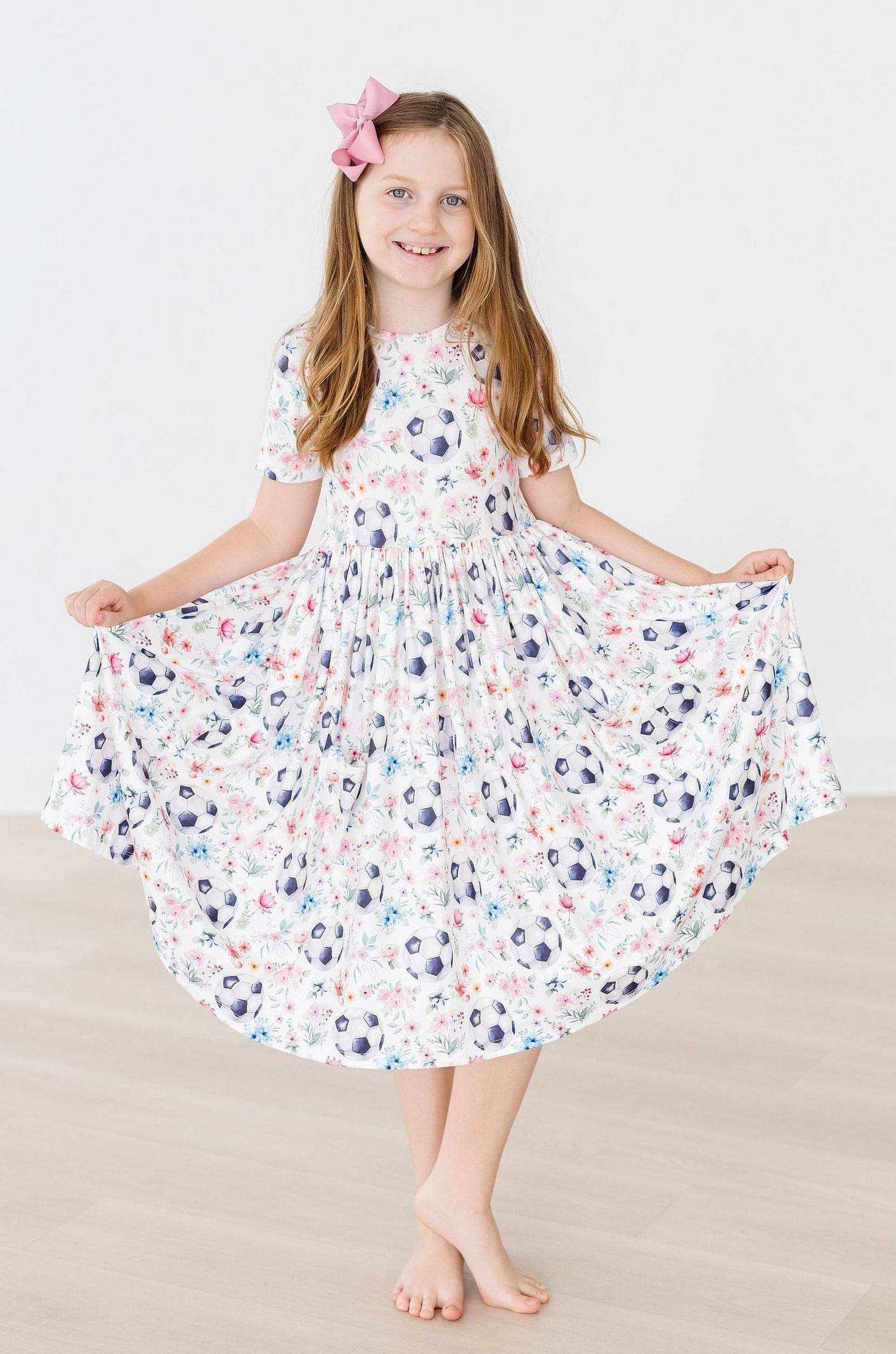 SALE Soccer Sweetie S/S Pocket Twirl Dress-Mila & Rose ®