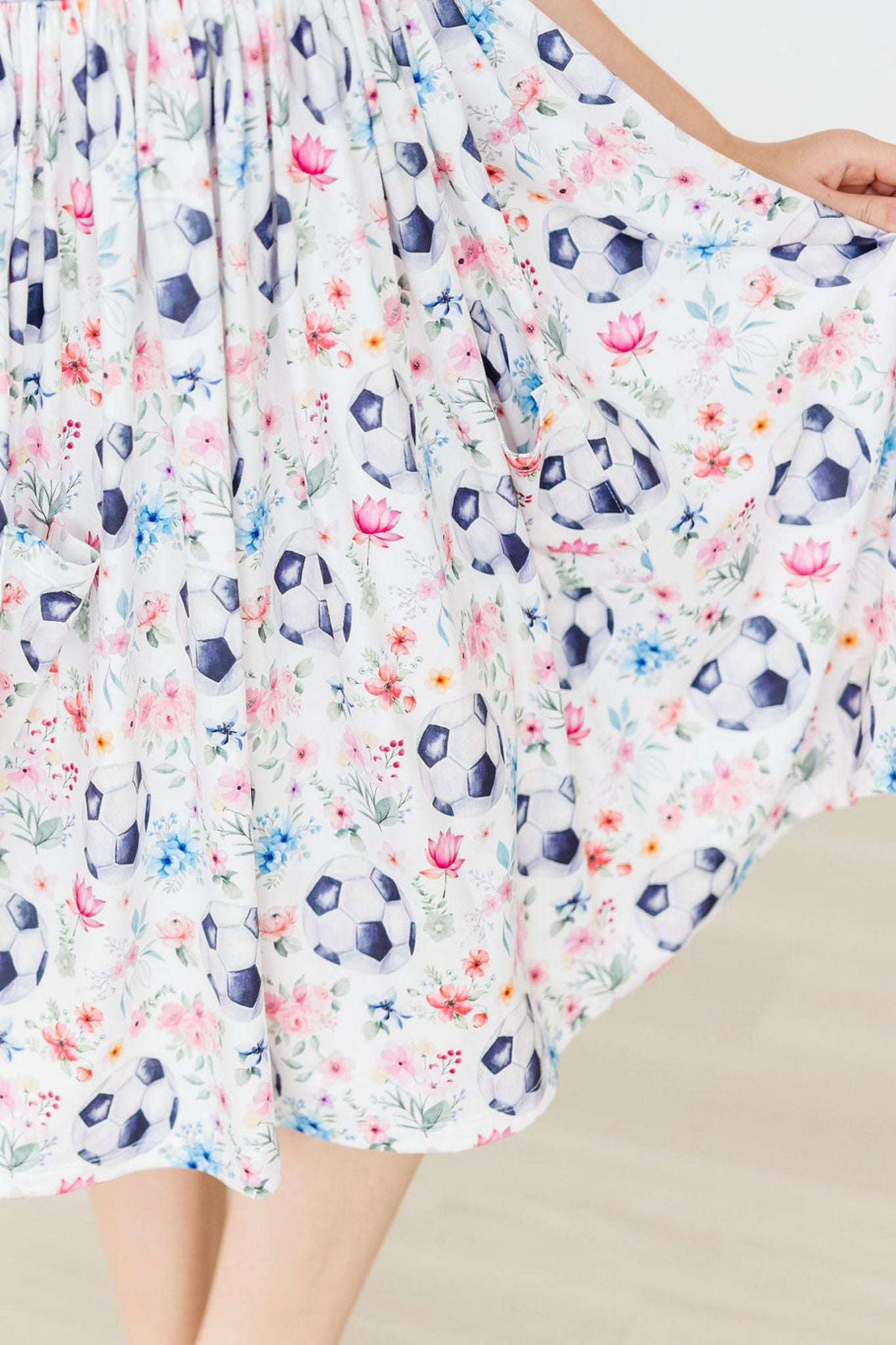 SALE Soccer Sweetie S/S Pocket Twirl Dress-Mila & Rose ®