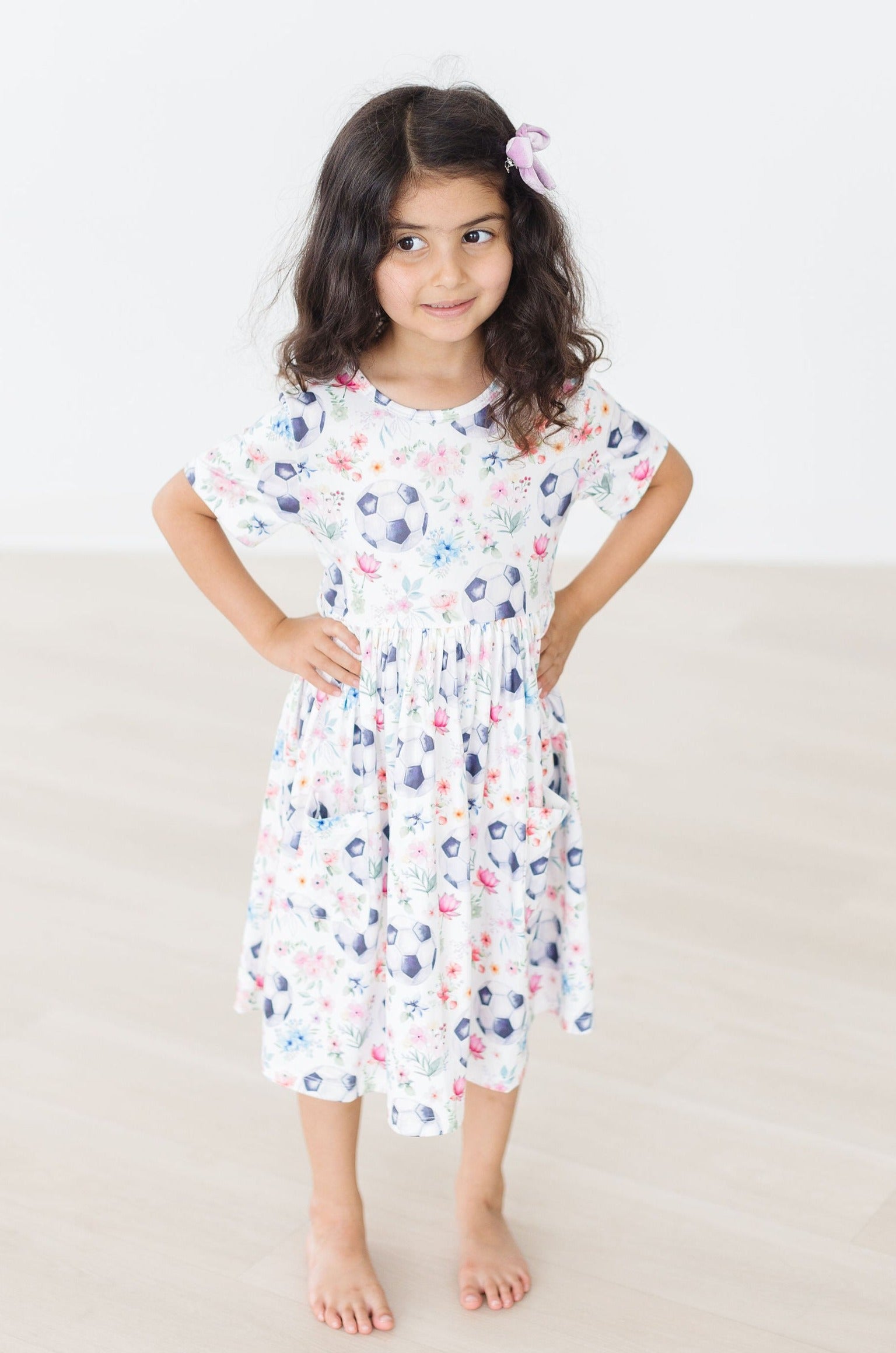 SALE Soccer Sweetie S/S Pocket Twirl Dress-Mila & Rose ®