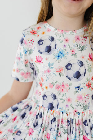 SALE Soccer Sweetie S/S Pocket Twirl Dress-Mila & Rose ®
