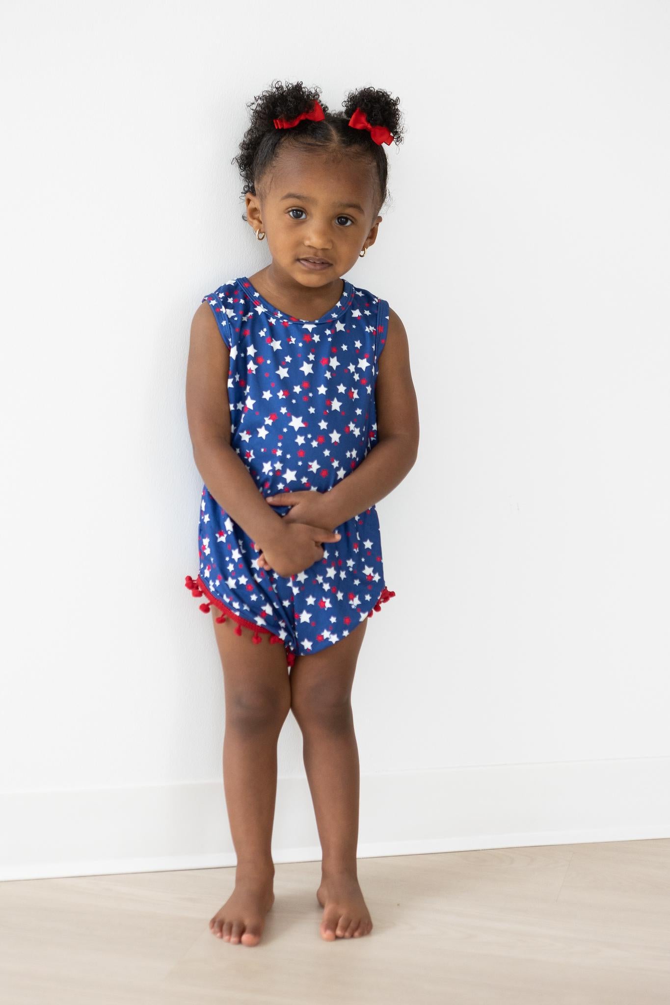 SALE Star Bright Pom Pom Romper-Mila & Rose ®