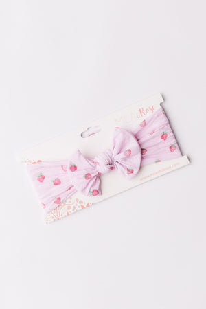 SALE Sweet Strawberries Nylon Bow Headwrap-Mila & Rose ®