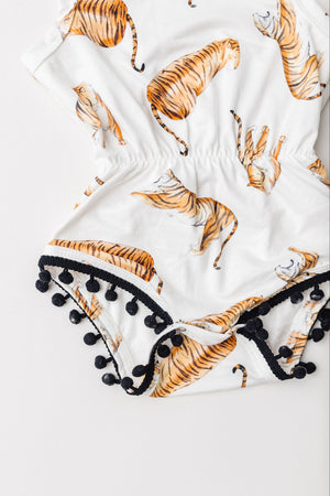 SALE Tiger Queen Pom Pom Romper-Mila & Rose ®