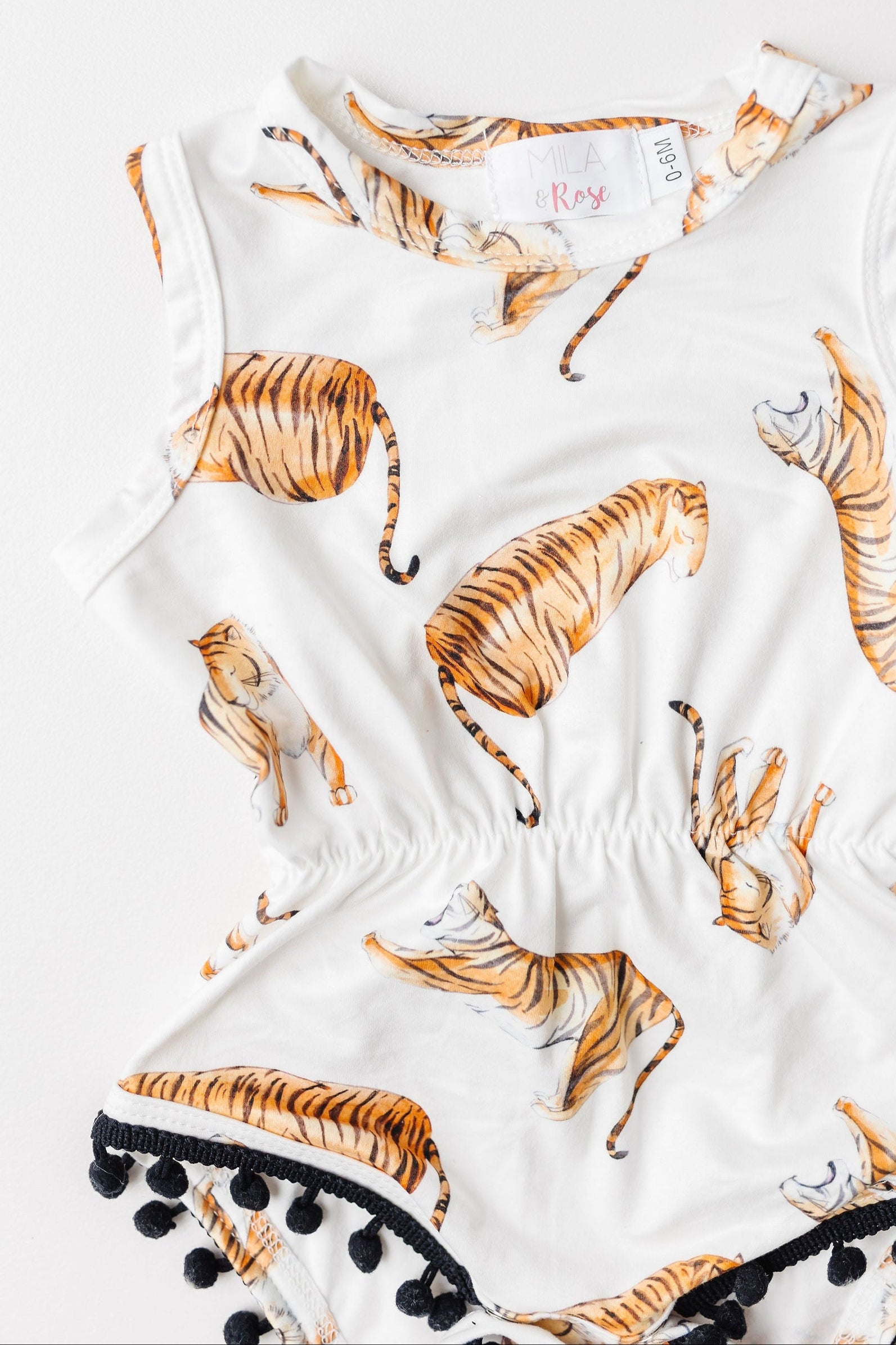 SALE Tiger Queen Pom Pom Romper-Mila & Rose ®