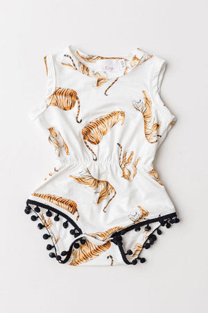 SALE Tiger Queen Pom Pom Romper-Mila & Rose ®