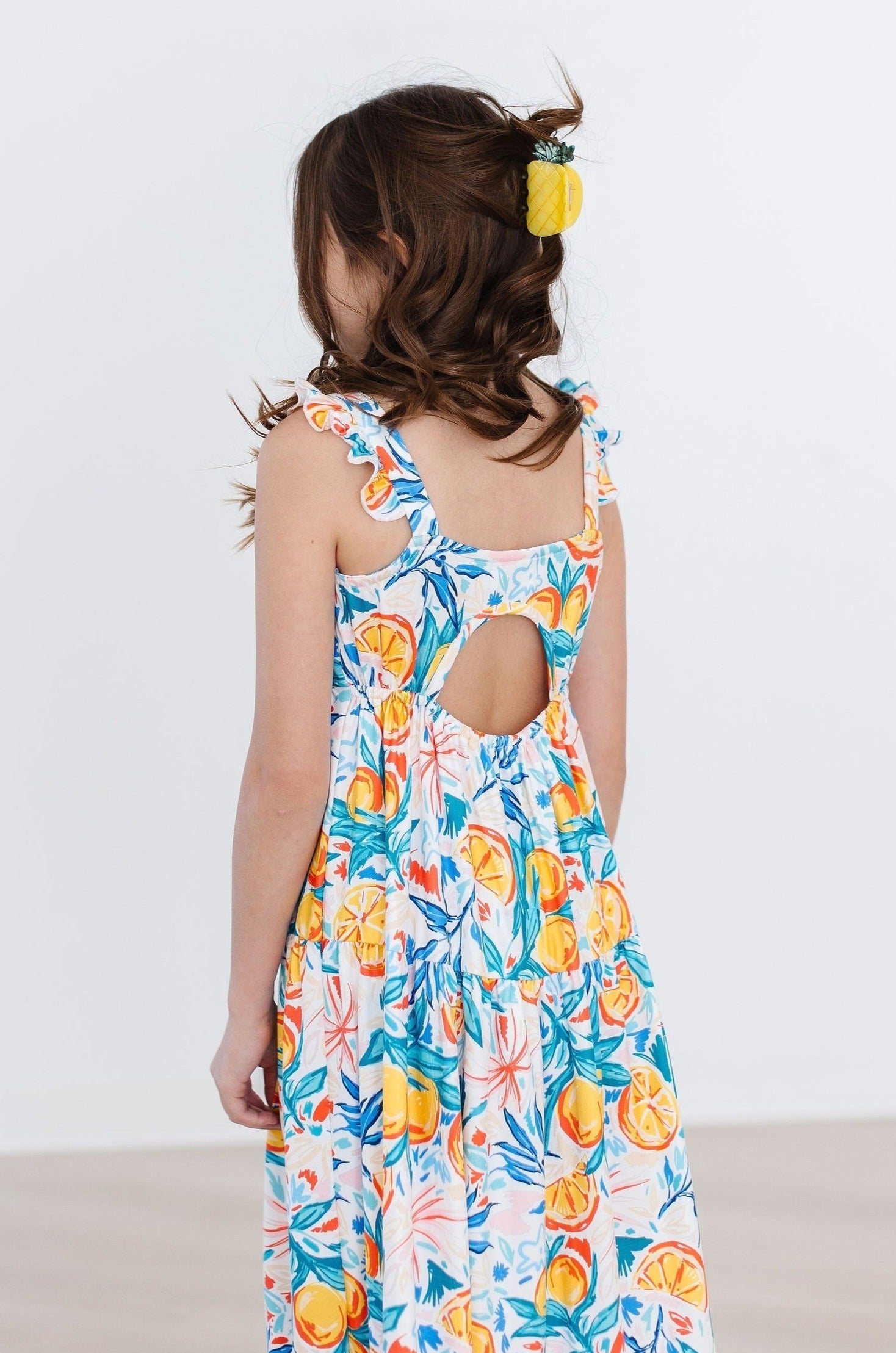 SALE Tropical Summer Ruffle Maxi Dress-Mila & Rose ®