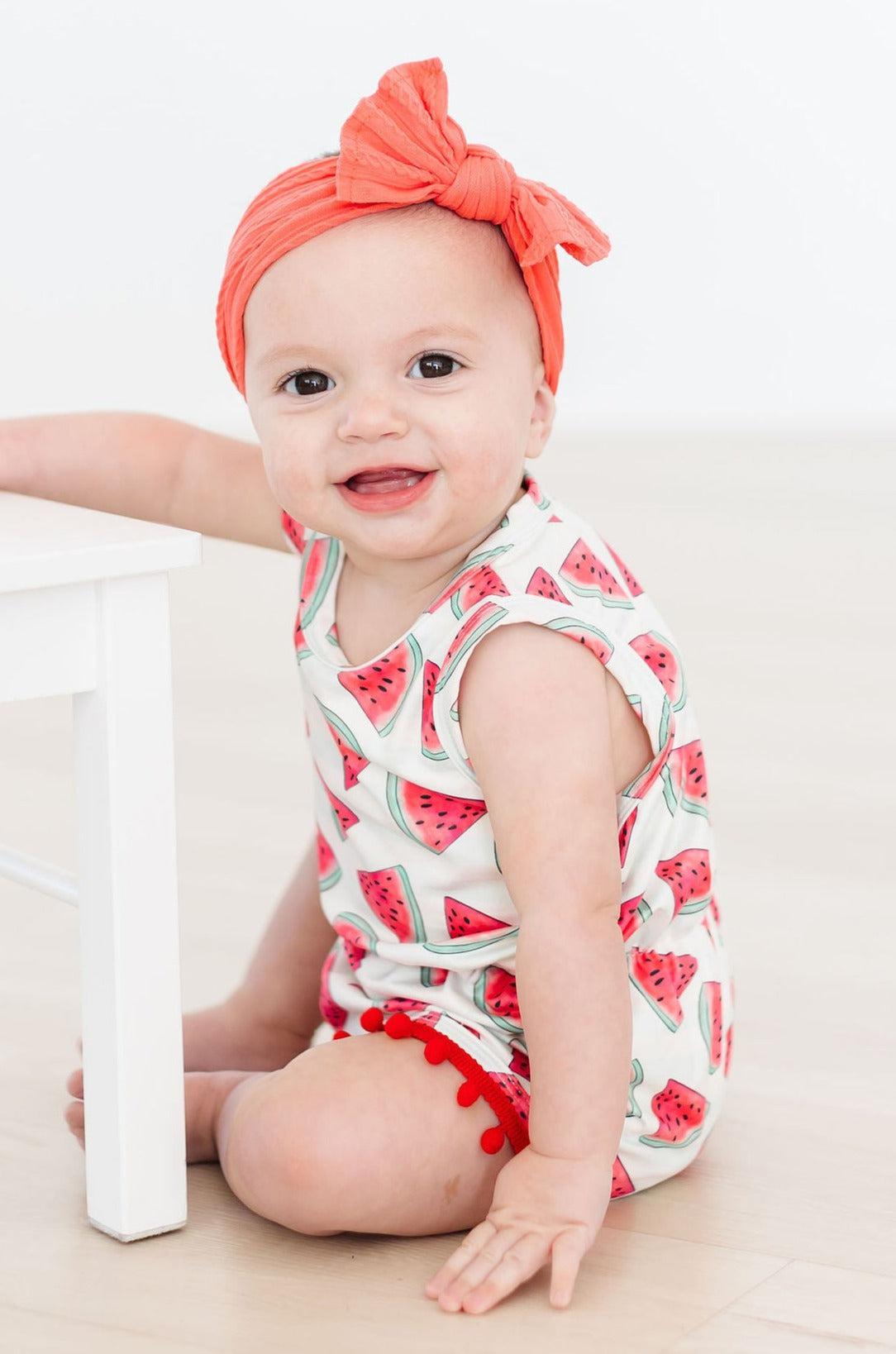 SALE Watermelon Pom Pom Romper-Mila & Rose ®