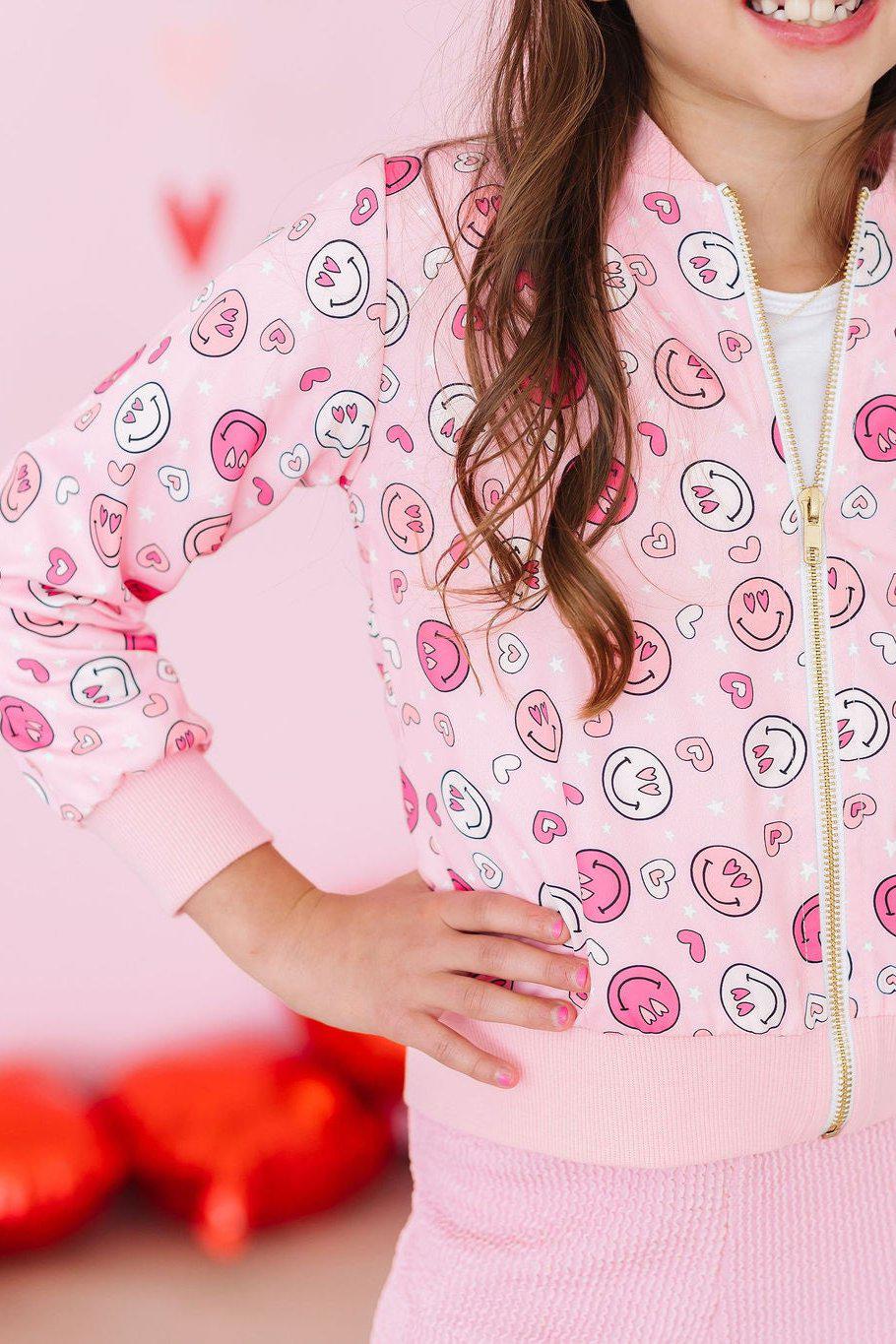 SALE You Make Me Happy Satin Jacket-Mila & Rose ®