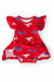SMU Red Mustang Flutter Twirl Bodysuit-Mila & Rose ®