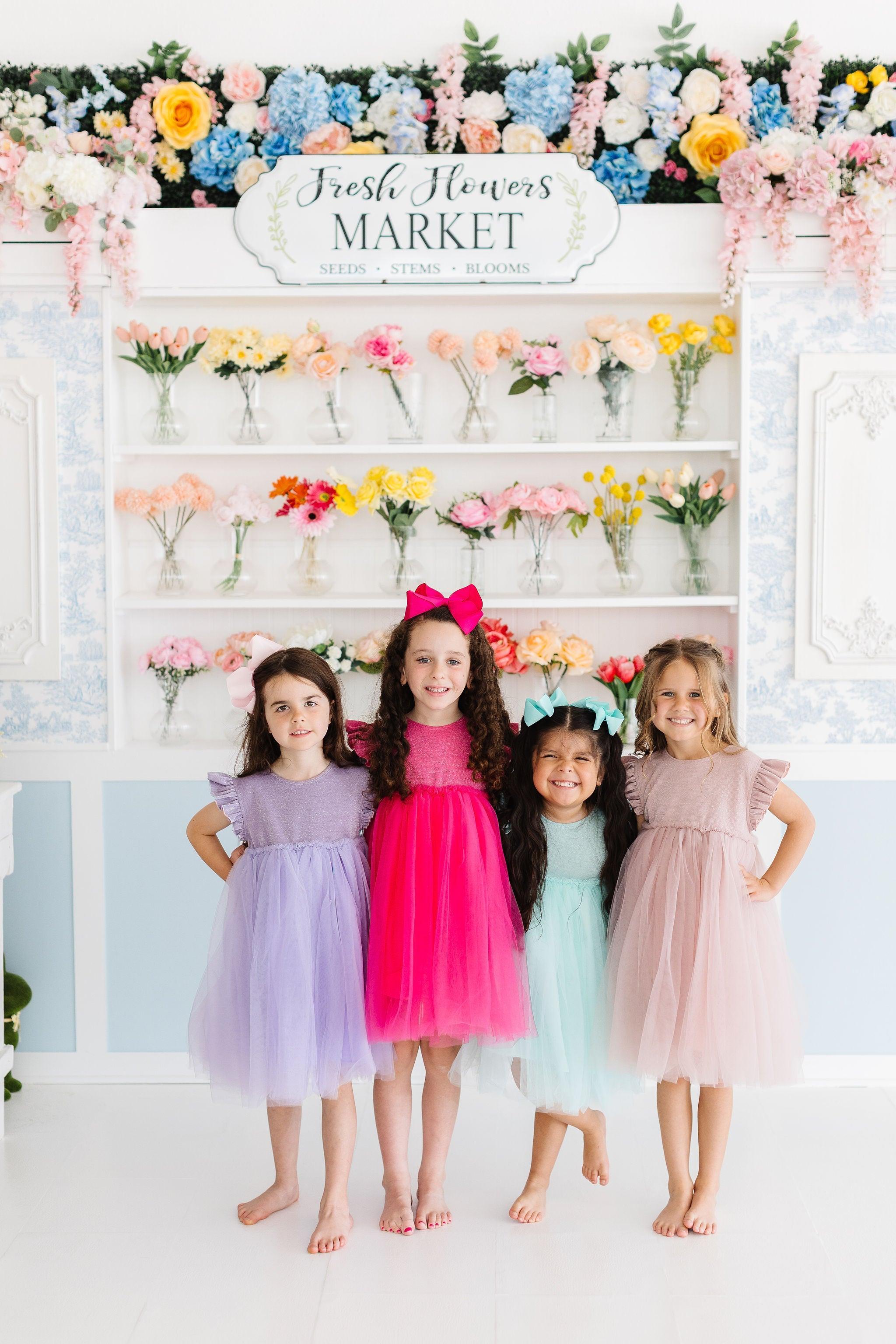 Dusty Pink Shimmer Tutu Dress-Mila & Rose ®