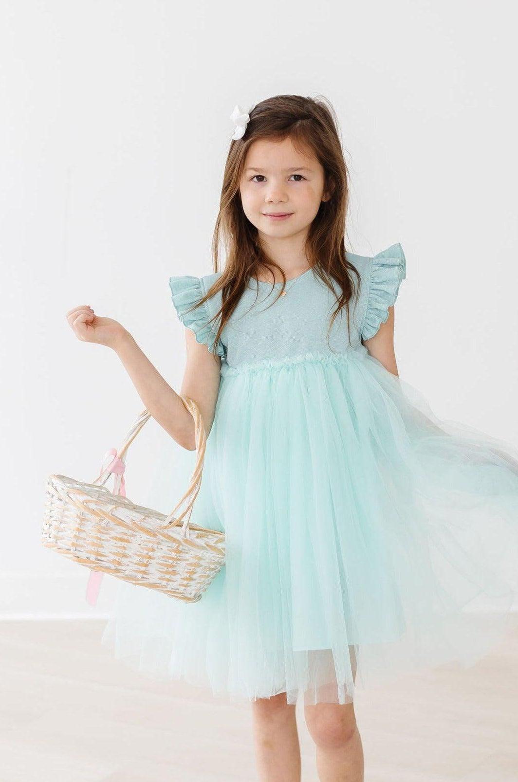 Sage Shimmer Tutu Dress-Mila & Rose ®