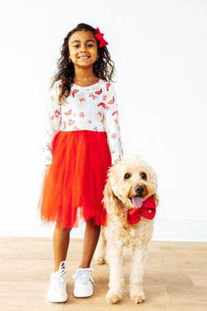 Santa Paws L/S Tutu Dress-Mila & Rose ®