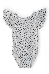 Scattered Dot S/S Flutter Sleeve Leotard-Mila & Rose ®