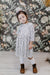 Scattered Dot 3/4 Sleeve Pocket Twirl Dress-Mila & Rose ®