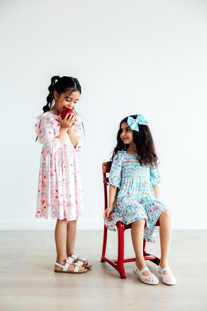 School Days 3/4 Ruffle Twirl Dress-Mila & Rose ®
