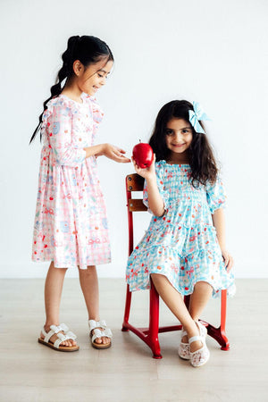 School Days 3/4 Ruffle Twirl Dress-Mila & Rose ®