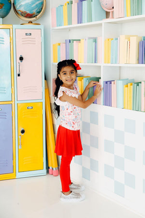 School Days S/S Ruffle Tee-Mila & Rose ®