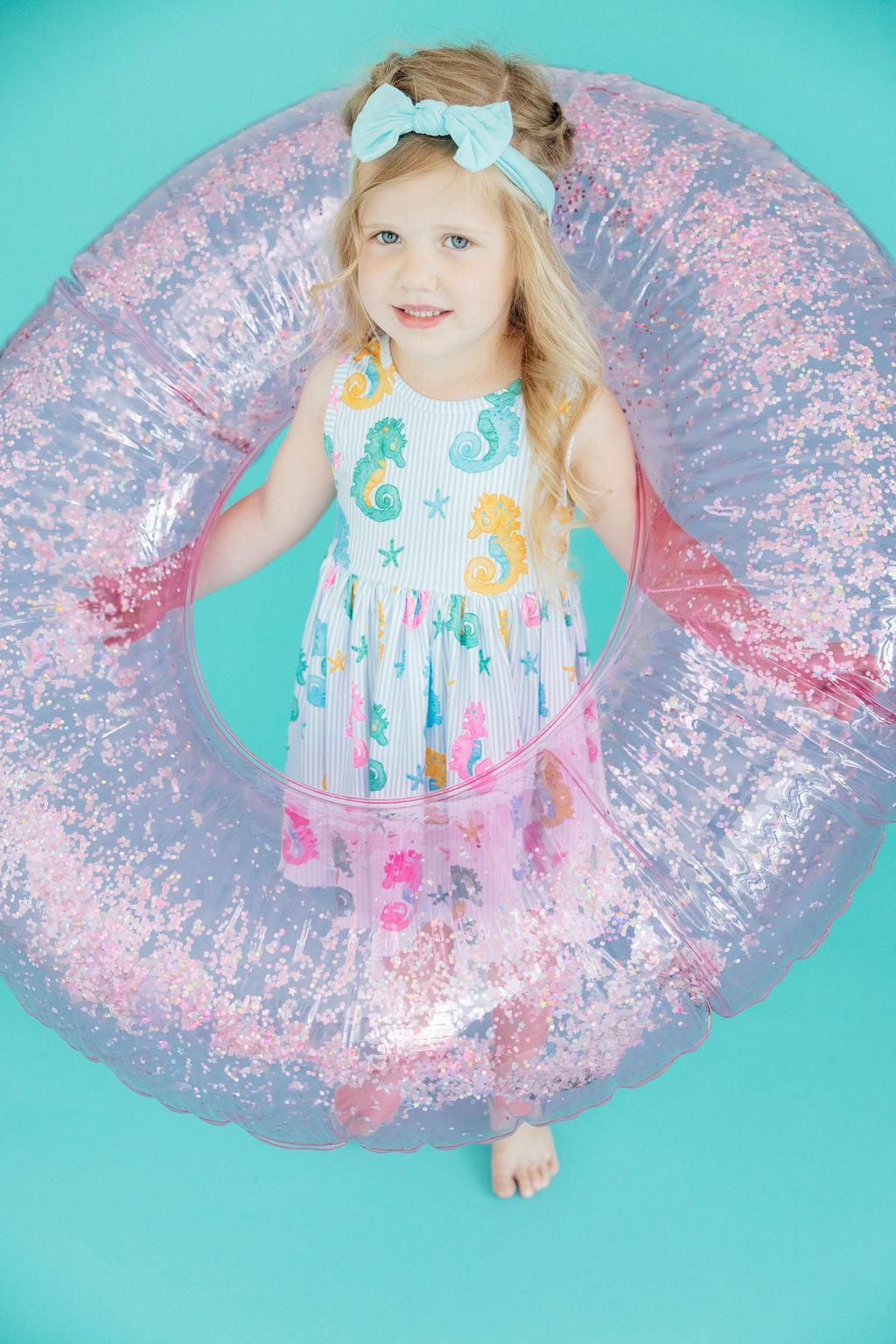 Seahorse Swirl Tank Twirl Dress-Mila & Rose ®