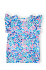 Seaside Shells S/S Ruffle Tee-Mila & Rose ®