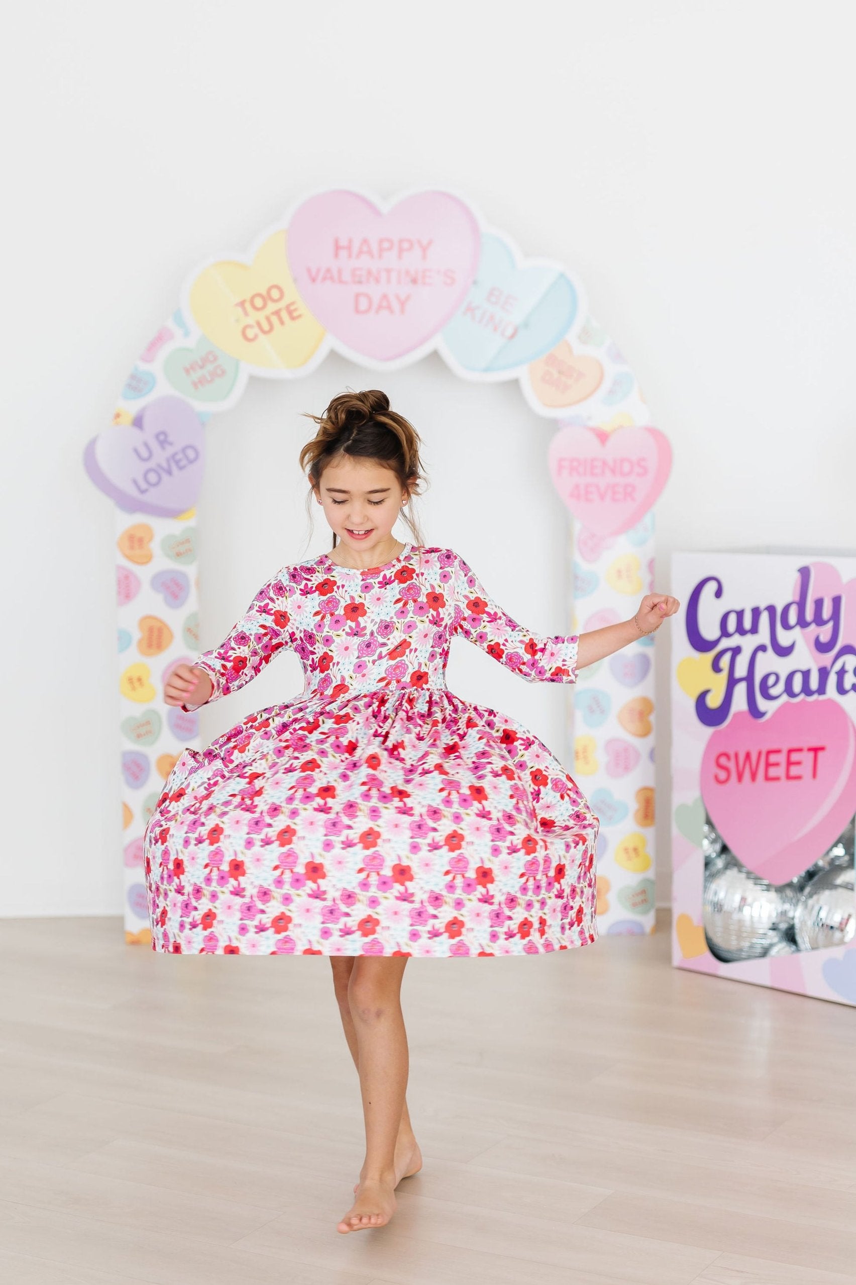 Girls' Secret Garden 3/4 Pocket Twirl Dress Size: 9/10 by Mila & Rose
