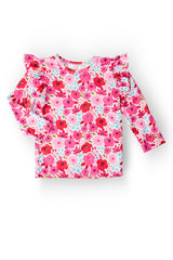 Secret Garden L/S Ruffle Tee-Mila & Rose ®