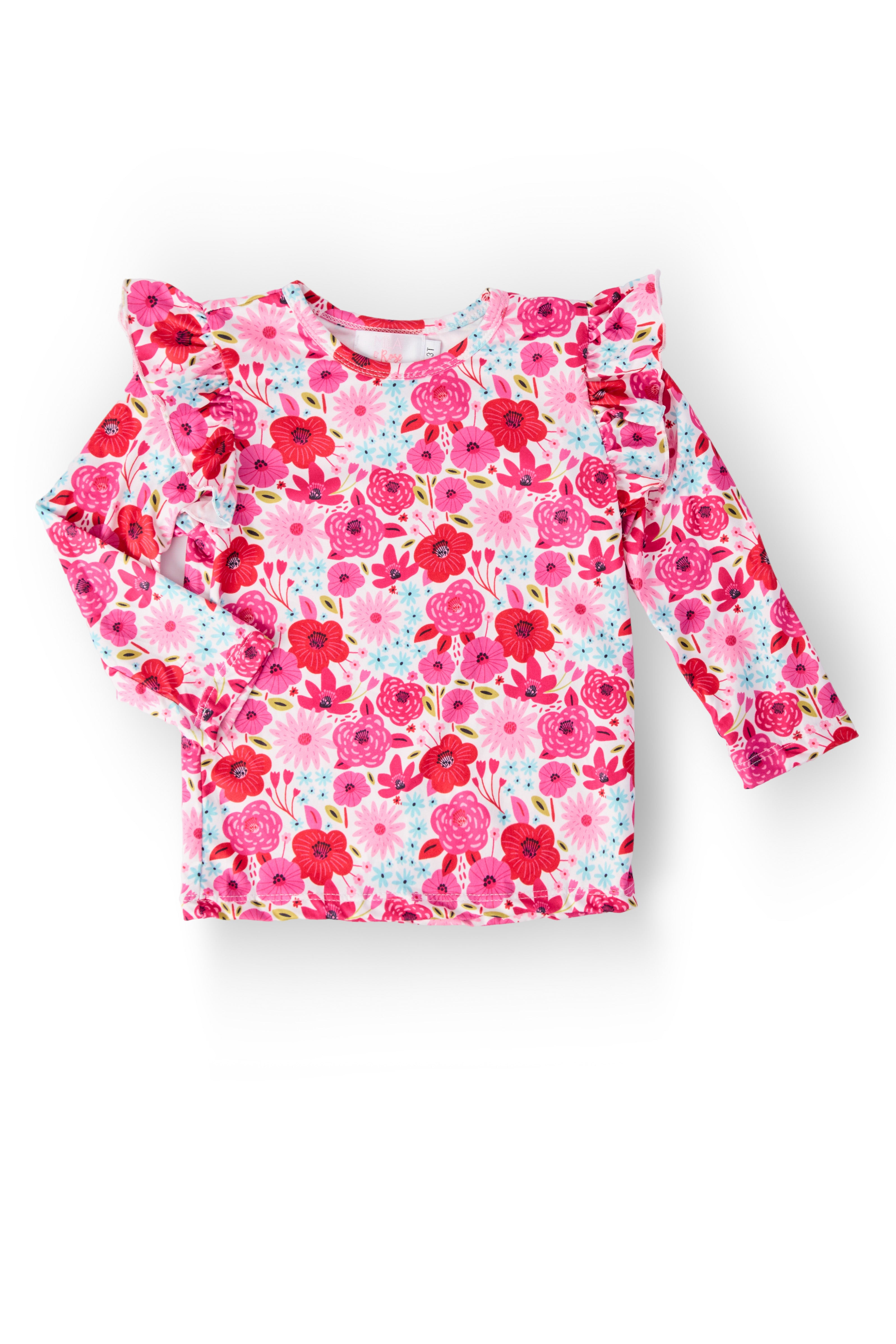 Secret Garden L/S Ruffle Tee-Mila & Rose ®