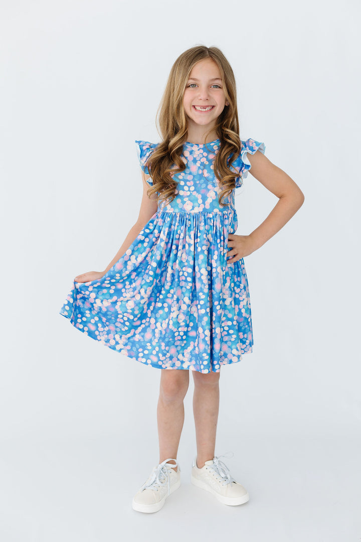 Shimmer & Shine Flutter Sleeve Twirl Dress-Mila & Rose ®