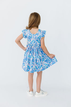 Shimmer & Shine Flutter Sleeve Twirl Dress-Mila & Rose ®
