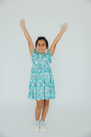 Silly Goose Flutter Sleeve Twirl Dress-Mila & Rose ®